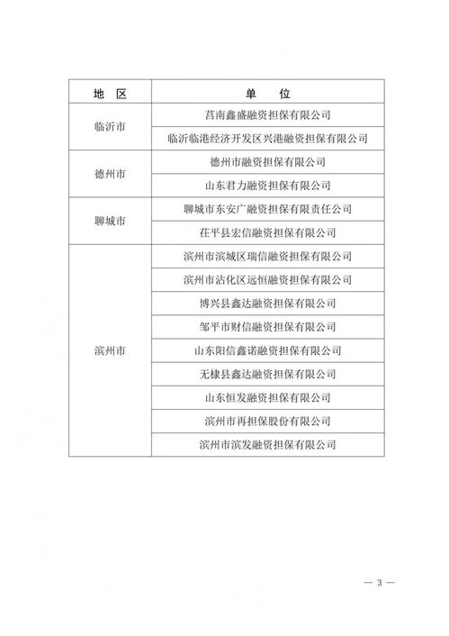 山东首批政府性融资担保机构名单出炉，德州市两家机构入选